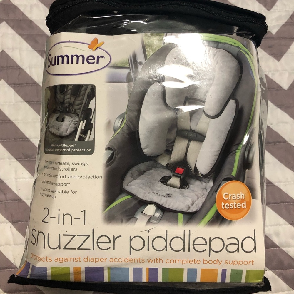 New Grey Car seat protector and Baby Support